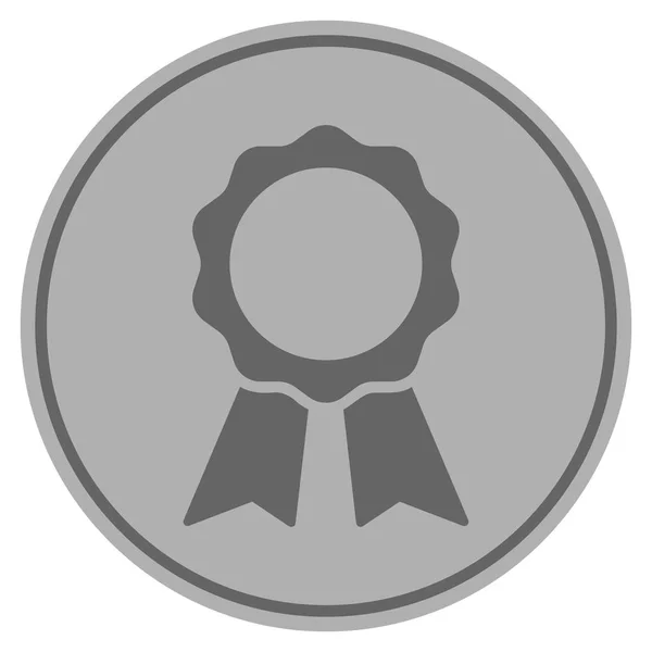 Premio Sello Moneda de Plata — Vector de stock