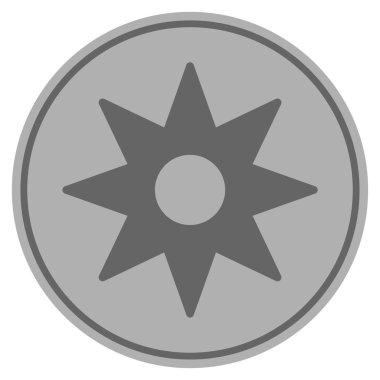 Yeni yıldız Sticker gümüş sikke