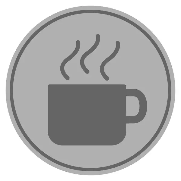 Coupe de café pièce d'argent — Image vectorielle