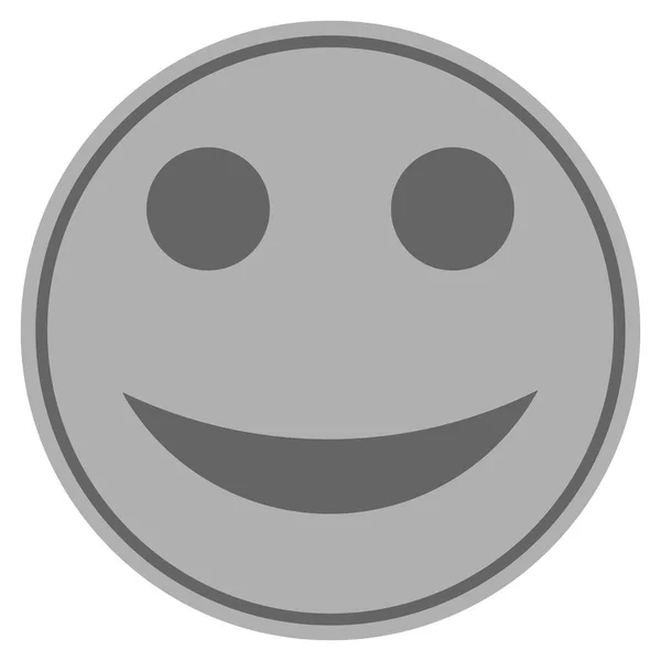 Sonrisa Moneda de Plata — Vector de stock