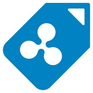 Etiketi düz simgesi dalgalanma