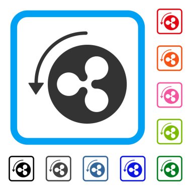 Ters ibraz dalgalanma simgesi çerçeveli