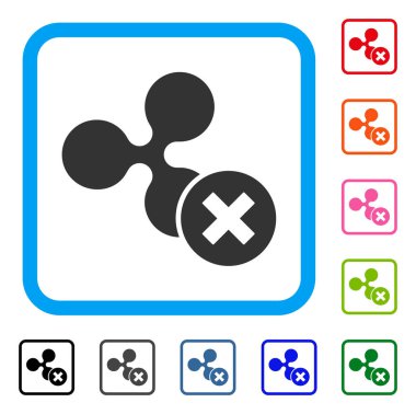 Düşüş dalgalanma simgesi çerçeveli