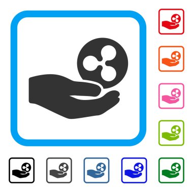 El Gve dalgalanma simgesi çerçeveli