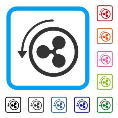 Geri ödeme dalgalanma simgesi çerçeveli