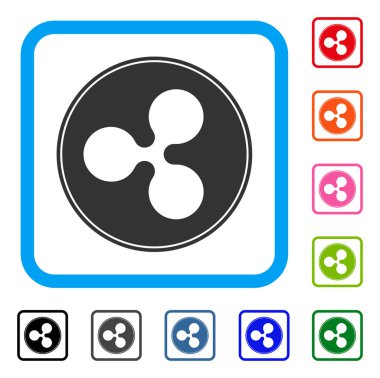 Dalgalanma sikke simge çerçeveli