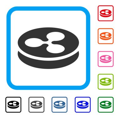 Dalgalanma sikke simge çerçeveli