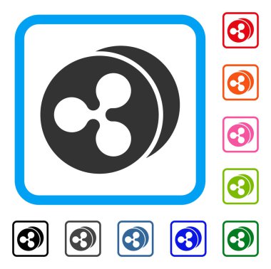 Dalgalanma sikke simge çerçeveli