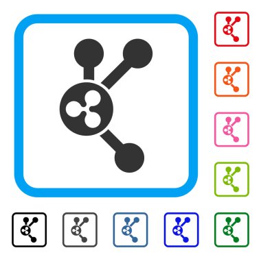 Dalgalanma bağlanmak çerçeveli simgesi