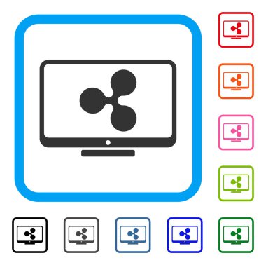 Dalgalanma görüntü simgesi çerçeveli