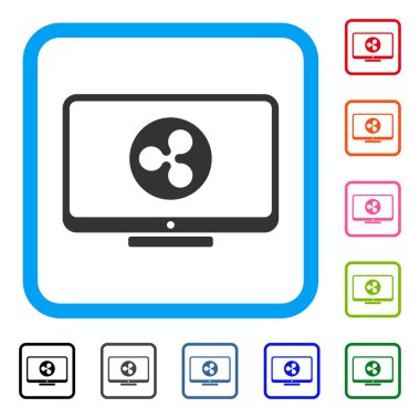 Dalgalanma görüntü simgesi çerçeveli