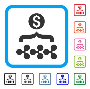 Dalgalanma Doları huni simgesi çerçeveli