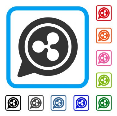 İleti balon çerçeveli simgesi dalgalanma