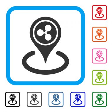 Dalgalanma yerleştirme simgesi çerçeveli