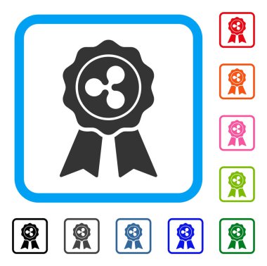 Dalgalanma Premium simgesi çerçeveli