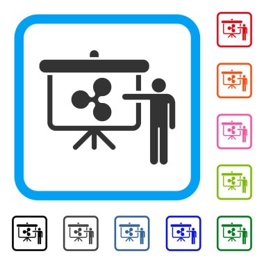 Dalgalanma genel bildirim simgesi çerçeveli