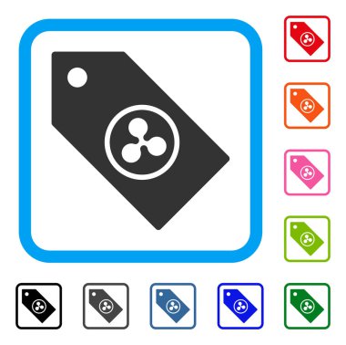 Belirteç çerçeveli simgesi dalgalanma