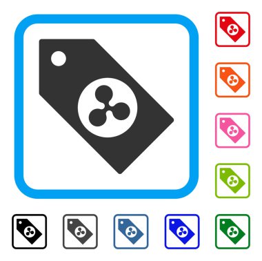 Belirteç çerçeveli simgesi dalgalanma