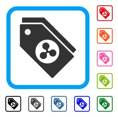 Dalgalanma simgeleri simge çerçeveli