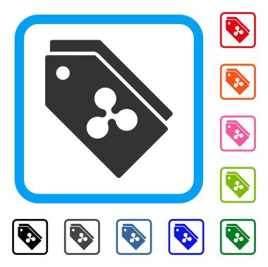 Dalgalanma simgeleri simge çerçeveli