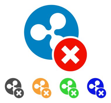 Dalgalanma vektör simge iptal