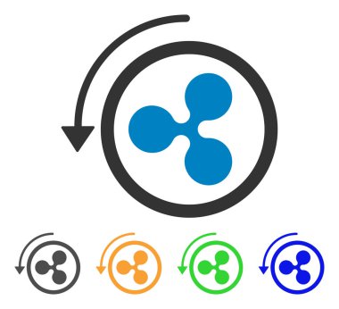 Dalgalanma vektör simge iade