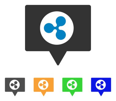 Banner vektör simge dalgalanma