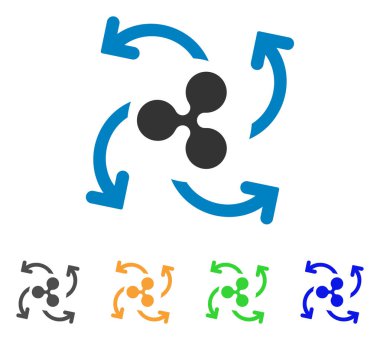 Fişleri Paraya Çevirme girdap vektör simge dalgalanma
