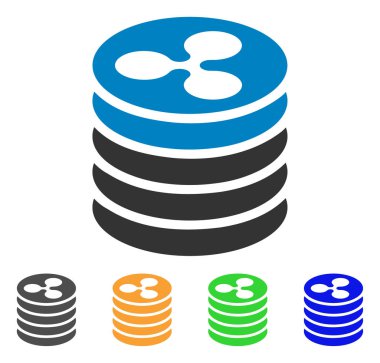 Sikke yığını vektör simge dalgalanma