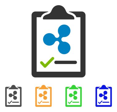 Sözleşme Pad vektör simge dalgalanma