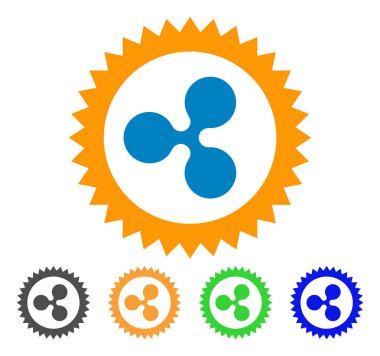 Insignia pul vektör simge dalgalanma