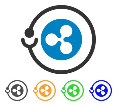 Masternode vektör simge dalgalanma