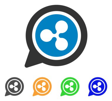 İleti balon vektör simgesi dalgalanma