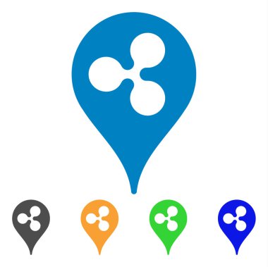 İşaretçi vektör simgesi dalgalanma