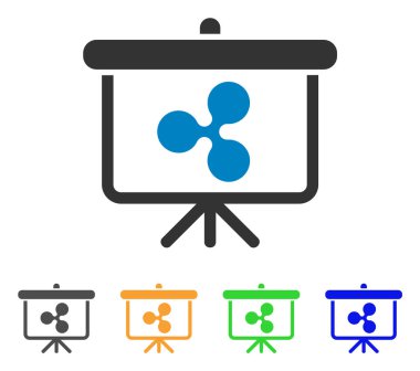 Sunu kurulu vektör simge dalgalanma