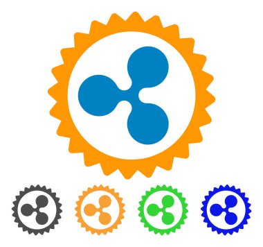 Pul vektör simge dalgalanma