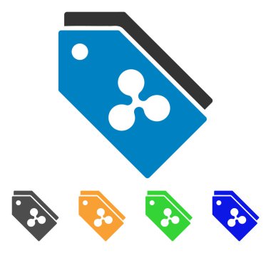 Belirteçleri vektör simge dalgalanma