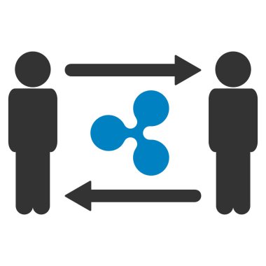İnsanlar Exchange dalgalanma düz simgesi