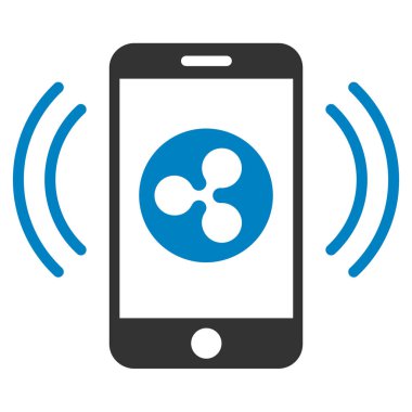 Telefon denetim düz simgesi dalgalanma