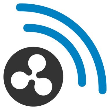 Radyo sinyali düz simgesi dalgalanma