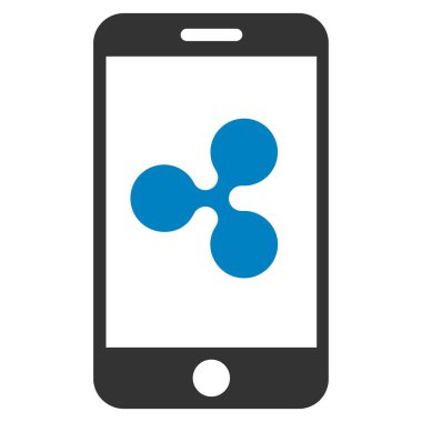 Smartphone düz simgesi dalgalanma