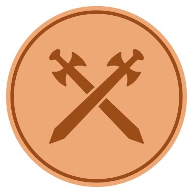 Ortaçağ kılıç Bronz sikke