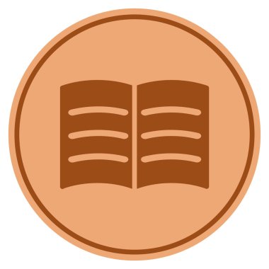 Açık kitap Bronz sikke
