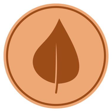 Bitki yaprak Bronz sikke