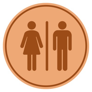 WC kişi Bronz sikke