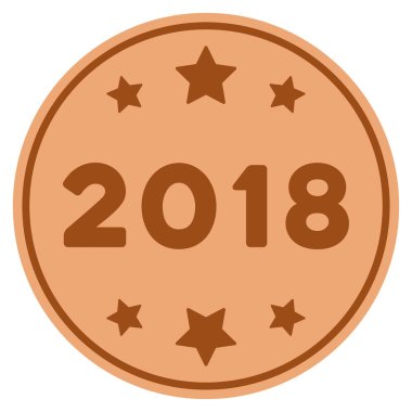 2018 yıl Bronz sikke