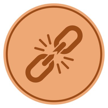 Zinciri kırmak bağlantı Bronz sikke