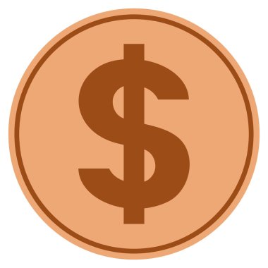 Doları sembolü Bronz sikke