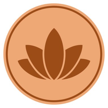 Lotus çiçeği Bronz sikke