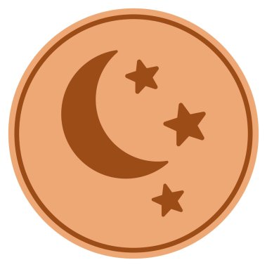 Ay yıldız Bronz sikke